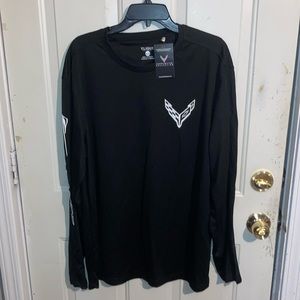 Clique long sleeve shirt- Corvette Collection- dri fit material NWT